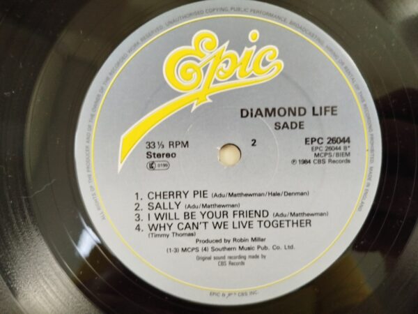 Sade ‎- Diamond Life (UK, Original) - Image 4
