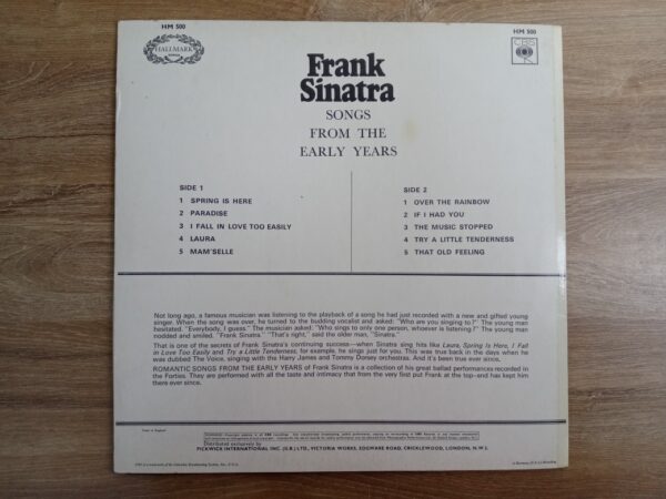 Frank Sinatra - Romantic Songs From The Early Years - Image 5