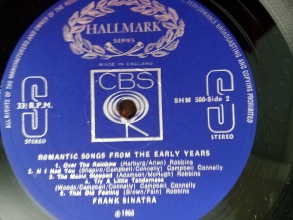 Frank Sinatra - Romantic Songs From The Early Years - Image 3