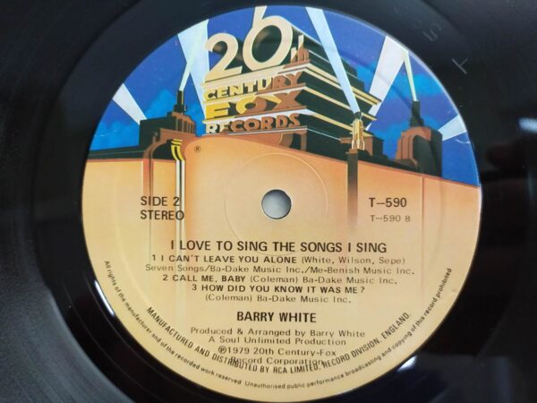 Barry White - I Love To Sing The Songs I Sing - Image 5