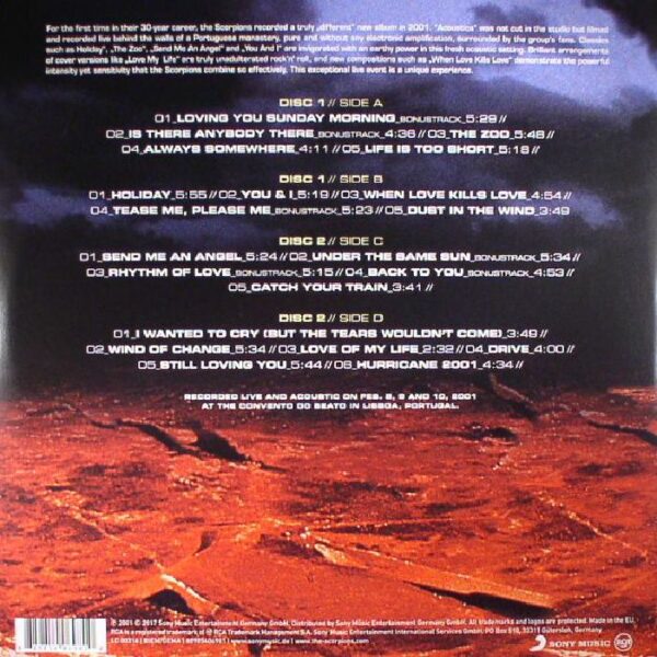 Scorpions - Acoustica (Sealed) - Image 2