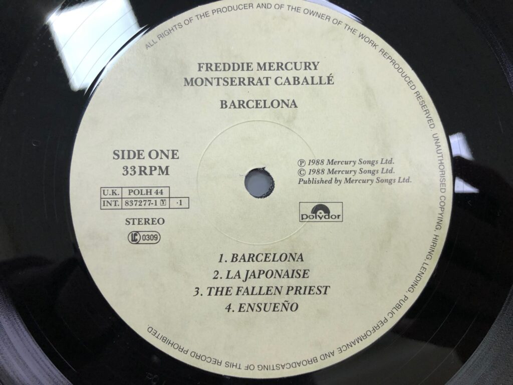 Freddie Mercury, Montserrat Caballé - Barcelona - Vinyl.ge - მუსიკალური