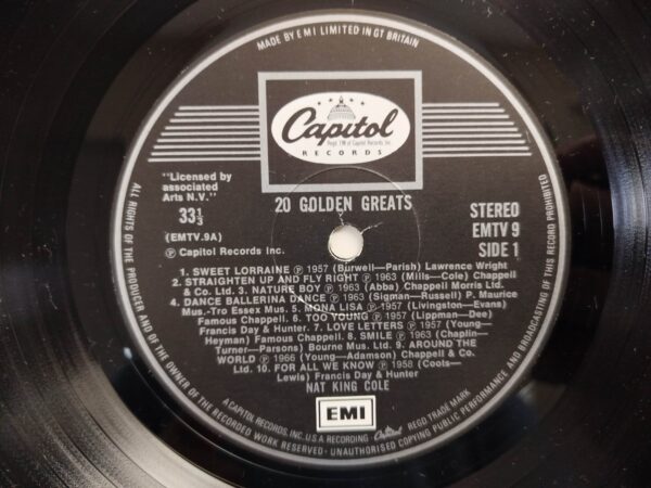 Nat King Cole - 20 Golden Greats - Image 5