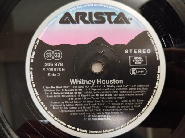 Whitney Houston ‎– Whitney Houston - Image 5