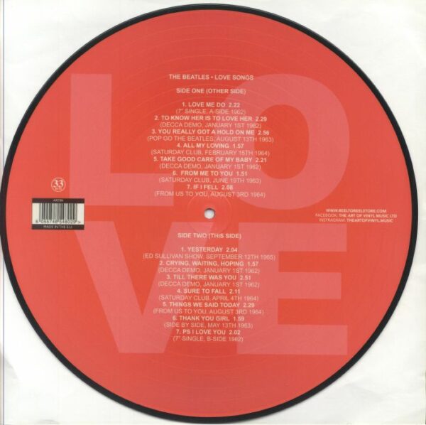 The Beatles - Love Songs (Picture Disc) - Image 3