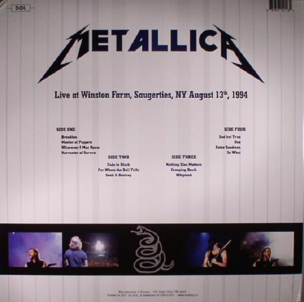 Metallica - Live At Winston Farm Saugerties NY (2LP, Sealed) - Image 2