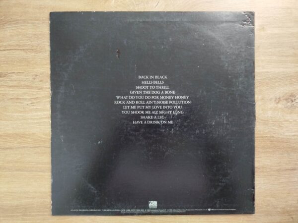 AC/DC - Back In Black (US, Original) - Image 3