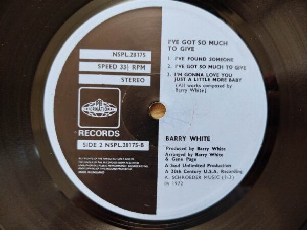 Barry White - I've Got So Much To Give - Image 5