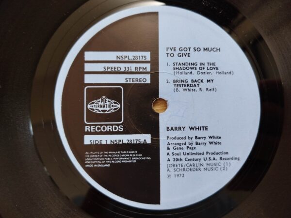 Barry White - I've Got So Much To Give - Image 6