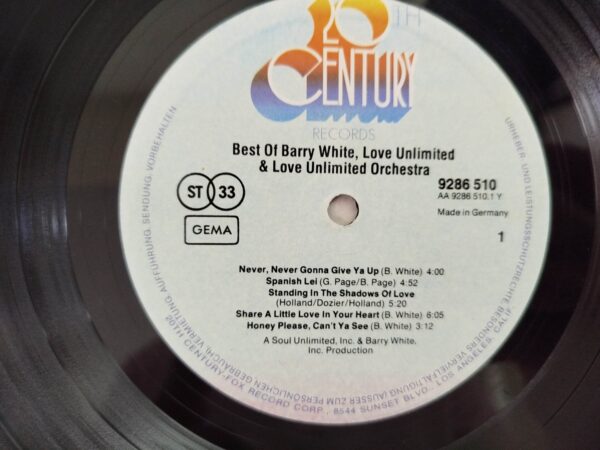 Barry White, Love Unlimited & Love Unlimited Orchestra - Best Of Barry White, Love Unlimited & Love Unlimited Orchestra - Image 5