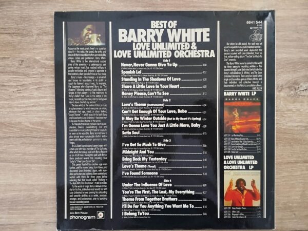 Barry White, Love Unlimited & Love Unlimited Orchestra - Best Of Barry White, Love Unlimited & Love Unlimited Orchestra - Image 3