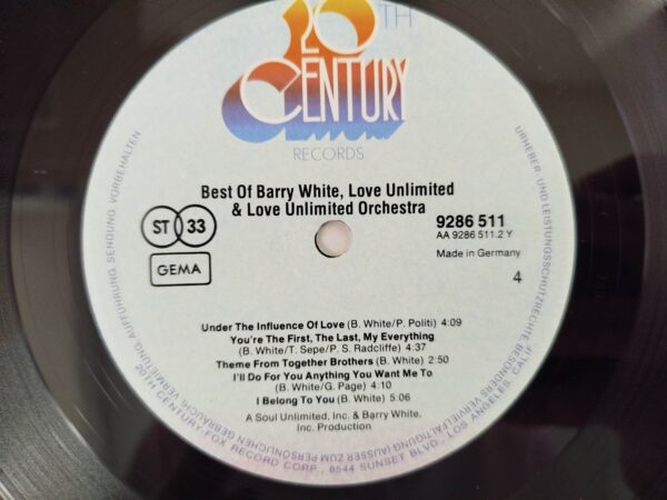 Barry White, Love Unlimited & Love Unlimited Orchestra - Best Of Barry White, Love Unlimited & Love Unlimited Orchestra - Image 8