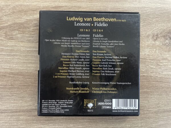 Beethoven - Leonore - Fidelio (4 CD Box Set) - Image 3