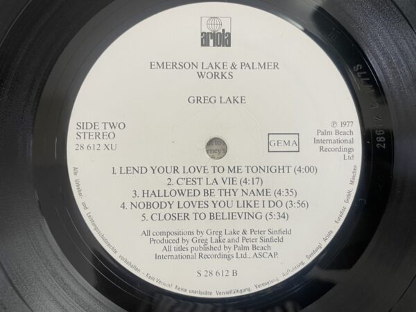 Emerson Lake & Palmer - Works (Volume 1) (2LP) - Image 6