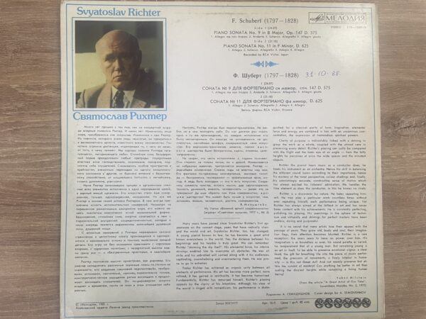 F. Schubert - Piano Sonatas Nos. 9 And 11 - Image 3