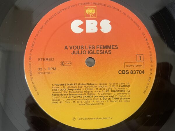 Julio Iglesias - A Vous Les Femmes - Image 5