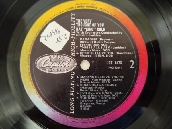 Nat King Cole, Gordon Jenkins And His Orchestra - The Very Thought Of You - Image 6