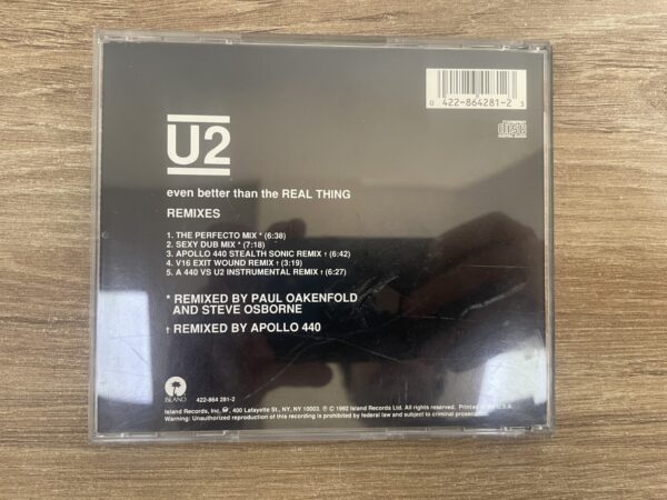 U2 - Even Better Than The Real Thing (Remixes) (CD) - Image 3