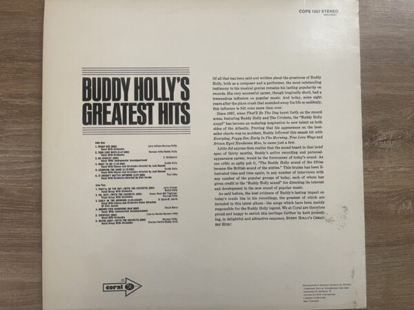 Buddy Holly - Buddy Holly's Greatest Hits - Image 3