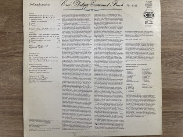 Carl Philipp Emanuel Bach - Die Orgelkonzerte - Image 3