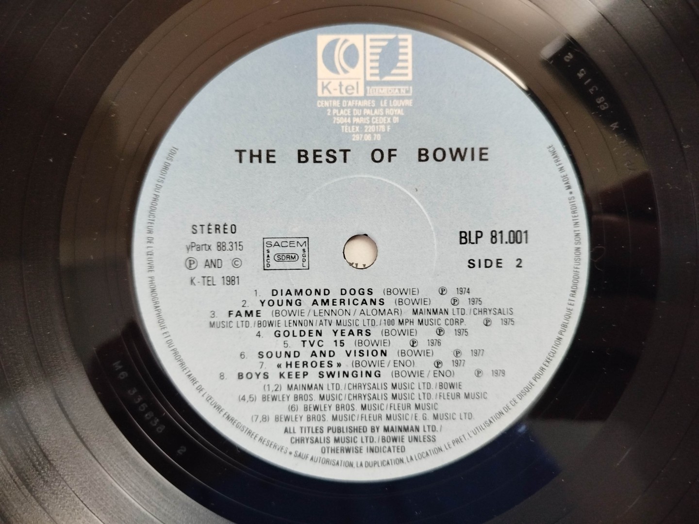 David Bowie - The Best of Bowie - Vinyl.ge - მუსიკალური ვინილები ...