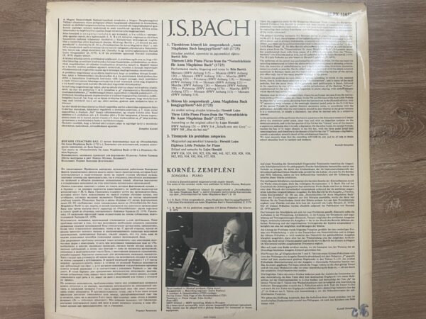 J.S. Bach / Kornél Zempléni - Sixteen Piano Pieces From The Notenbüchlein Für Anna Magdalena Bach (No. 2) - Image 3