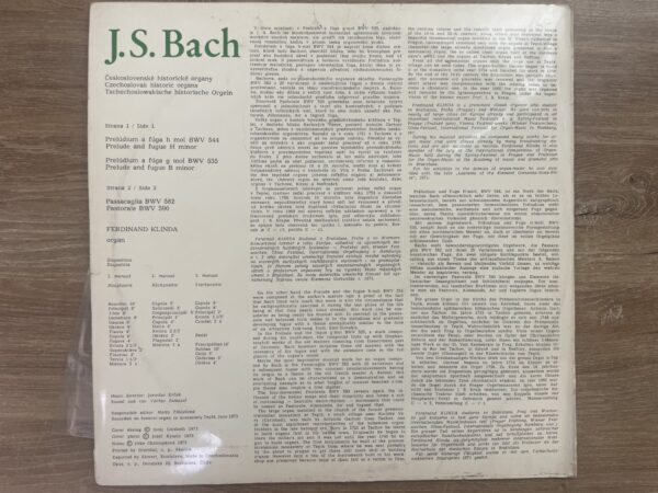 Johann Sebastian Bach, Ferdinand Klinda - Preludes & Fugues In G, H Minor - Image 3