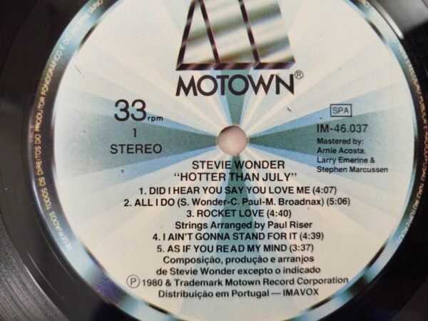 Stevie Wonder ‎- Hotter Than July - Image 5