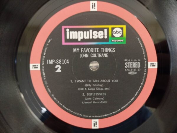 John Coltrane ‎- Selflessness Featuring My Favorite Things (JP, Impulse!) - Image 5