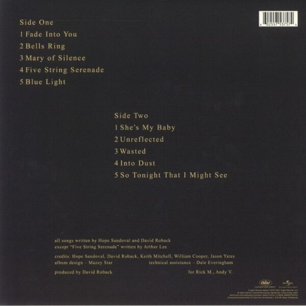 Mazzy Star - So Tonight That I Might See (remastered) - Image 2