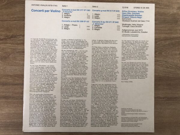Antonio Vivaldi – Concerti Per Violino - Image 3