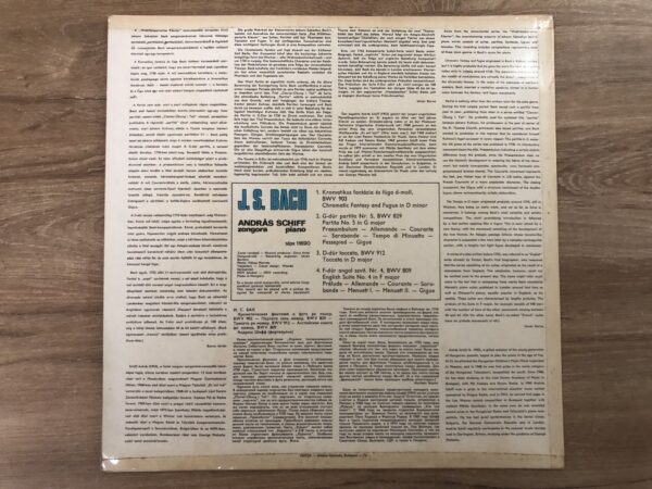 J. S. Bach - Chromatic Fantasy, Fugue, Partita In G, Toccata In D, English Suite In F - Image 3