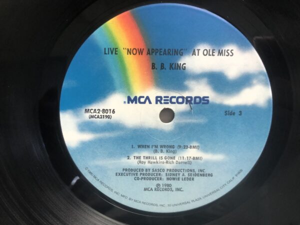 B.B. King - B.B. King "Now Appearing" At Ole Miss (2 LP) - Image 6