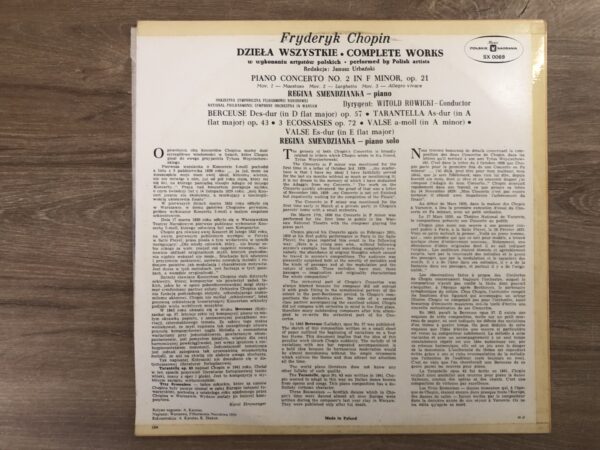 F. Chopin – Piano Concerto No. 2 - Berceuse - Tarantella - Ecossaises - Valse - Image 3