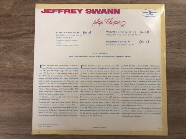 Fryderyk Chopin - Jeffrey Swann Plays Chopin - Image 3