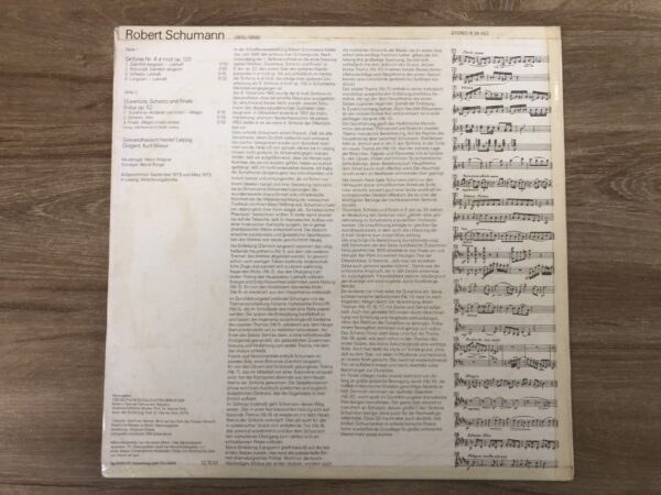 R. Schumann - Sinfonie Nr. 4 D-moll Op. 120 / Ouvertüre, Scherzo Und Finale E-dur Op. 52 - Image 3