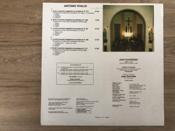 A. Vivaldi - 5 Concerti For Violin & Orchestra - Image 3