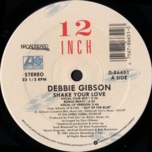 Debbie Gibson - Shake Your Love (House, Synth-pop)