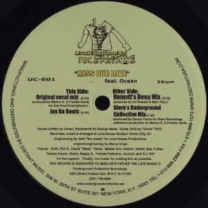 Marlon D. & Frankie Ojeda Feat. Ocean - Miss Our Love (Deep House)