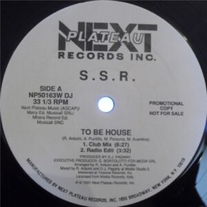 S.S.R. - To Be House (House, Italo House)