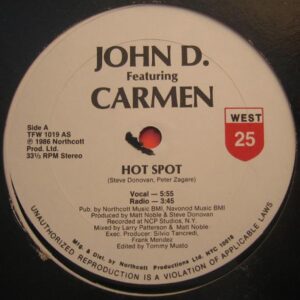 John D. Featuring Carmen - Hot Spot (Freestyle, House)