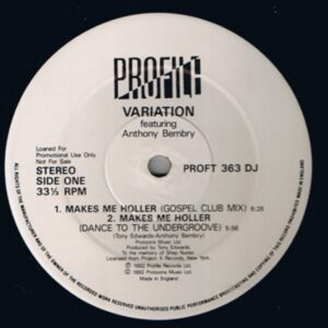 Variation - Makes Me Holler (House, Techno, Deep House)