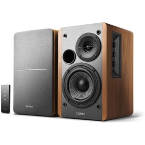 Edifier - R1280T (Brown) Powerful Bookshelf Speakers Combining a Retro Look